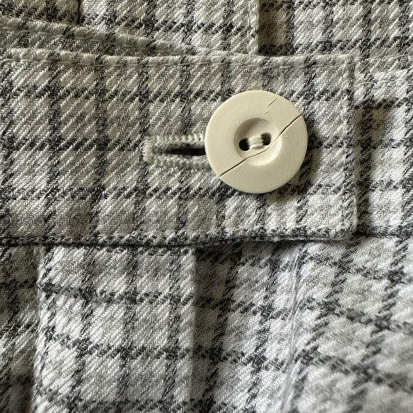 Escada - Cotton Grey and White Houndstooth High Waisted Trousers - Size 8 - GUC - Picture 4 of 6